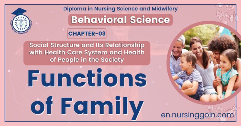 Functions of family | CHAPTER 3 | Behavioral Science