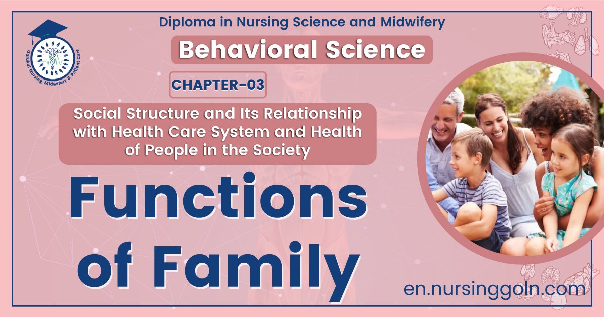 Functions of family | CHAPTER 3 | Behavioral Science