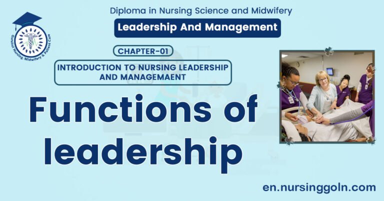 Functions of leadership | CHAPTER 1 | Leadership And Management