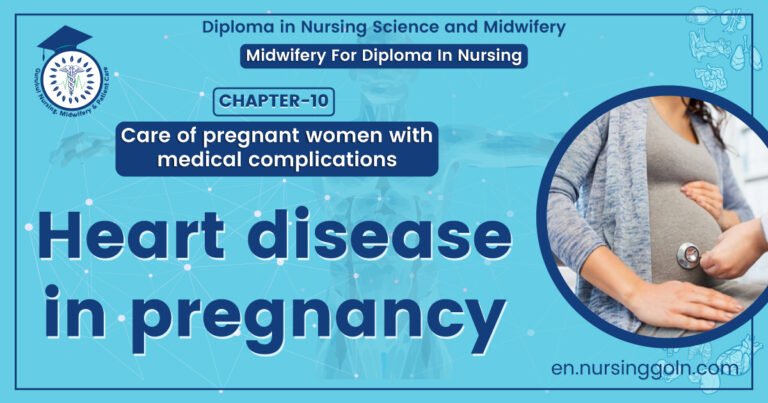 Heart disease in pregnancy | Chapter 10 | Midwifery For Diploma In Nursing