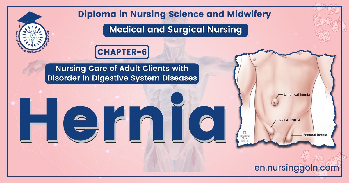 Definition of Hernia | CHAPTER-6 | Medical and Surgical Nursing
