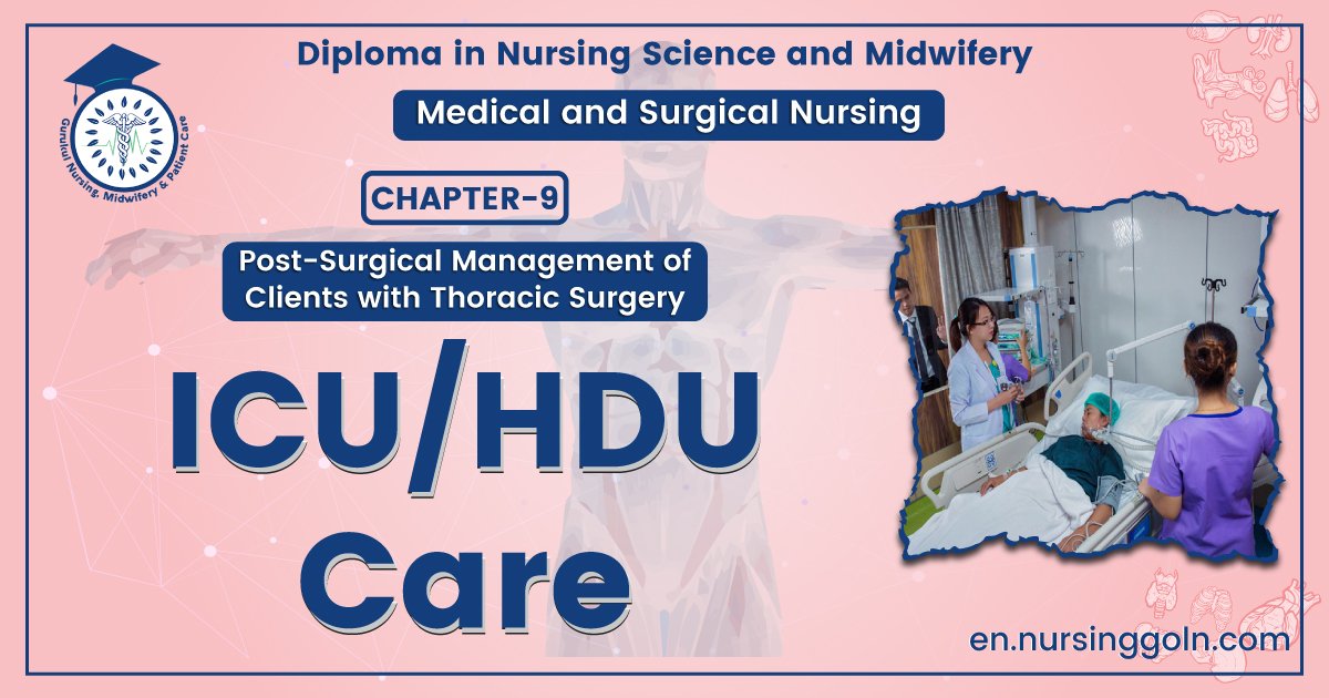 ICU/HDU care | CHAPTER-9 | Medical and Surgical Nursing