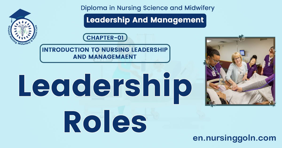 Leadership Roles | CHAPTER 1 | Leadership And Management