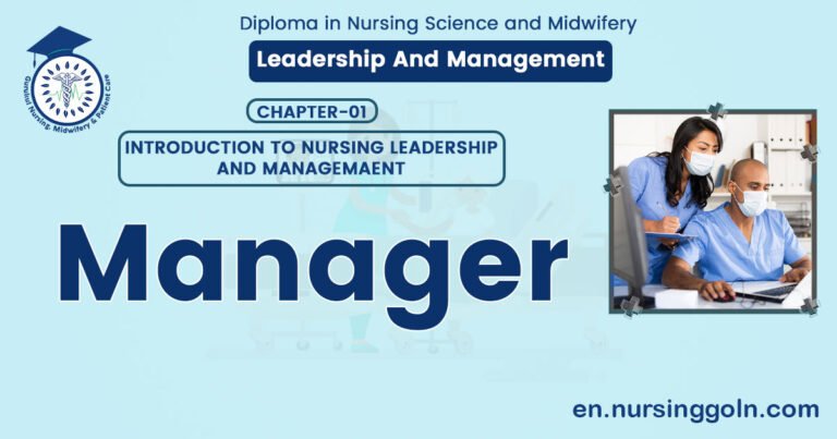 Definition of Manager | CHAPTER 1 | Leadership And Management
