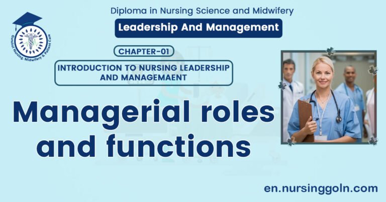 Managerial roles and functions | CHAPTER 1 | Leadership And Management