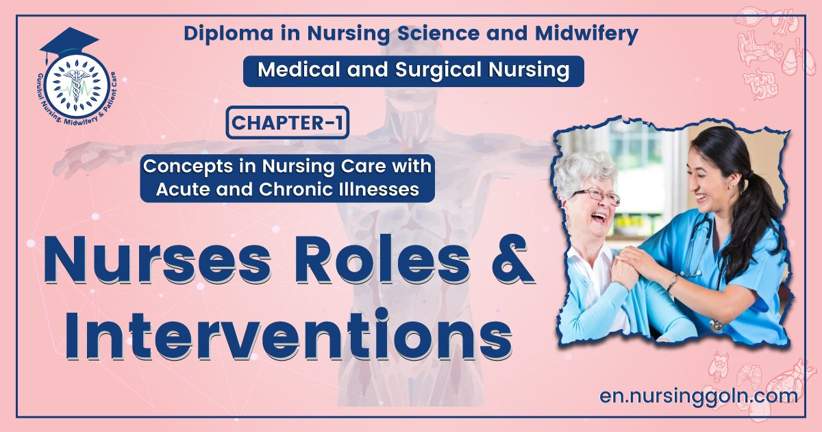 Nurses Roles and Interventions | CHAPTER-1 | Medical and Surgical Nursing