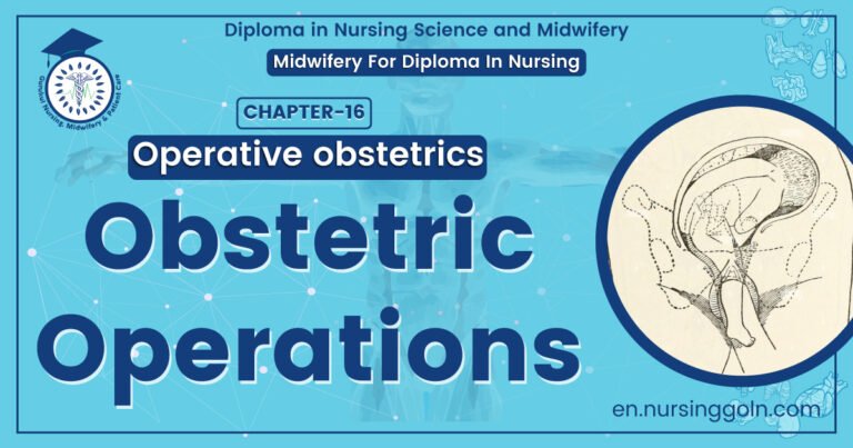 Obstetric operations | Chapter 16 | Midwifery For Diploma In Nursing