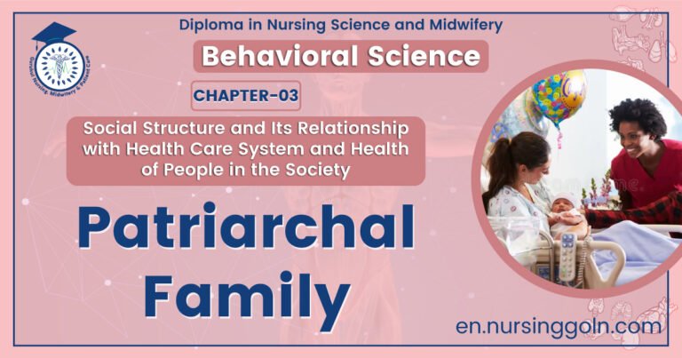 Patriarchal Family | CHAPTER 3 | Behavioral Science
