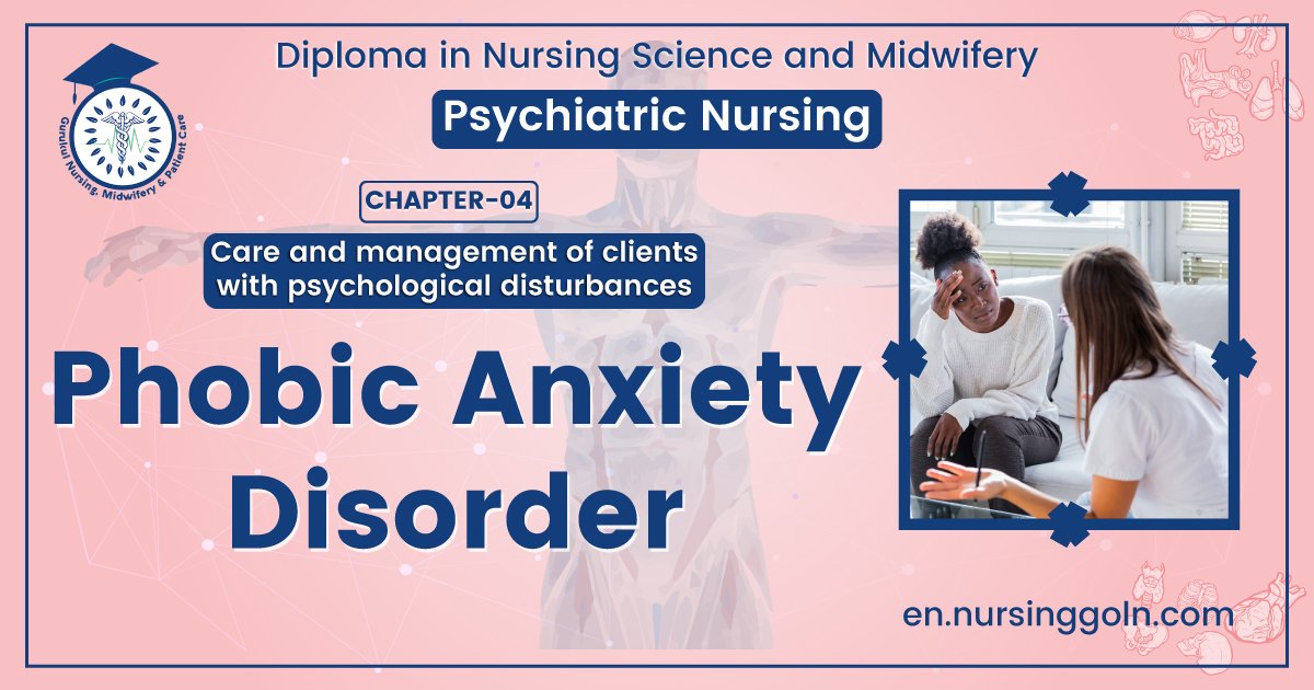 Phobic anxiety disorder | CHAPTER 4 | Psychiatric nursing