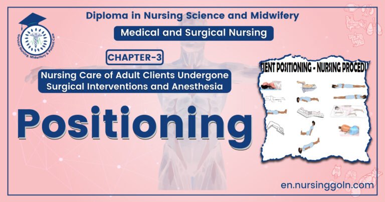 Definition of Positioning | CHAPTER-3 | Medical and Surgical Nursing