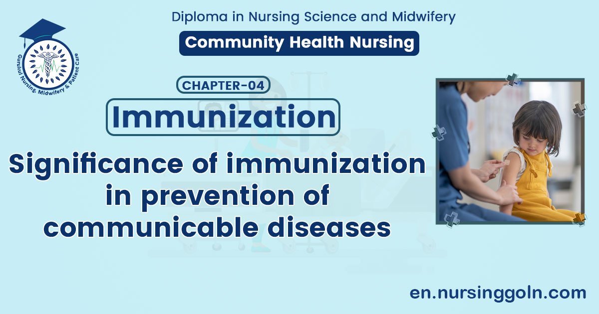 Significance of immunization in prevention of communicable diseases