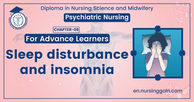 Sleep disturbance and insomnia