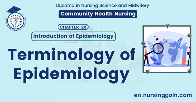 Terminology of epidemiology