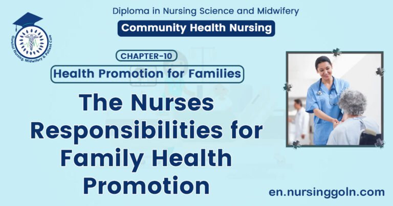 The Nurses responsibilities for family Health Promotion